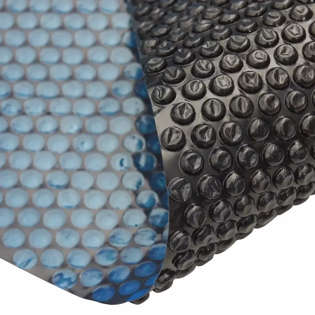 Pellicola Solare Termica per Piscina vidaXL in PE, Nero e Blu, L/P: 1000 x 600 cm – 2