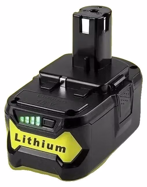 Batterie di ricambio, capacità 8000mAh, 18V, agli ioni di litio, compatibili con Ryobi, serie 18V-c, 6,0Ah, 1 batteria