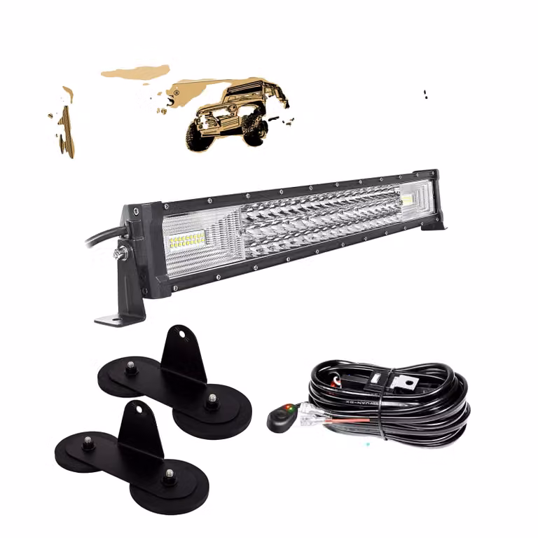 Barra luminosa off-road a LED, alta luminosità 675W, impermeabile IP67, 52 pollici, 27000 lumen