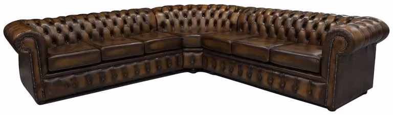 Chesterfield Ledersofa Sofa Polster Eckcouch Sitz Ecke Garnitur Polster Couchen