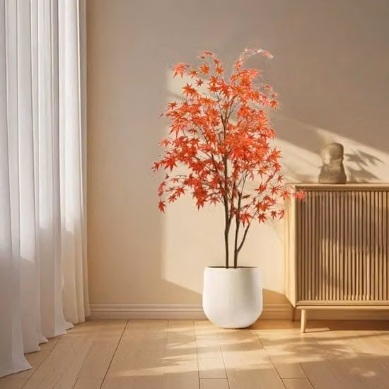 Pianta artificiale di cedro giapponese, 180 cm, decorazione interna per casa, matrimonio, festa, giardino e ufficio.