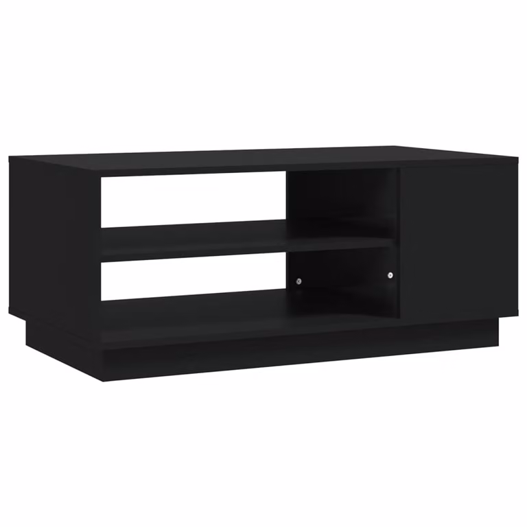 Tavolino da Salotto Nero 102x55x43 cm in Truciolato