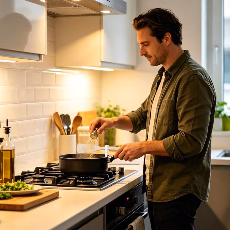 Famanu, scaffale magnetico per erbe aromatiche - nero, con portarotolo da cucina