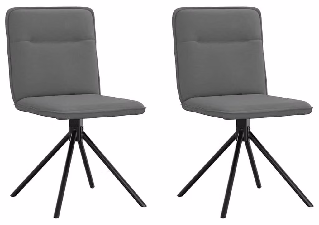 Set di 2 sedie da pranzo con rivestimento confortevole