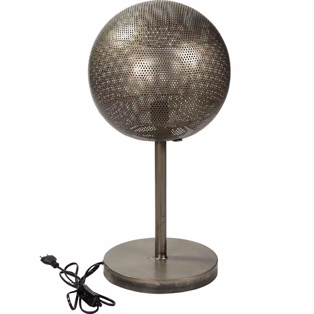 Lampada da tavolo Moonlight in ferro perforato