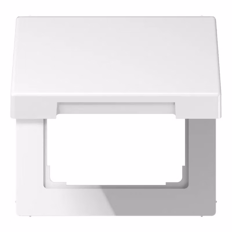 Coperchio incernierato con coperchio 50x50mm - Telaio 1 volta bianco LS 990 BFKL WW