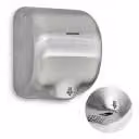 Bremmer Generic Turbo asciugamani elettrico da parete, acciaio inox spazzolato, senza contatto