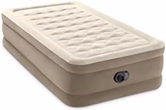 Materasso gonfiabile biposto - Materasso autogonfiabile - 203 x 152 x 46 cm - Marrone