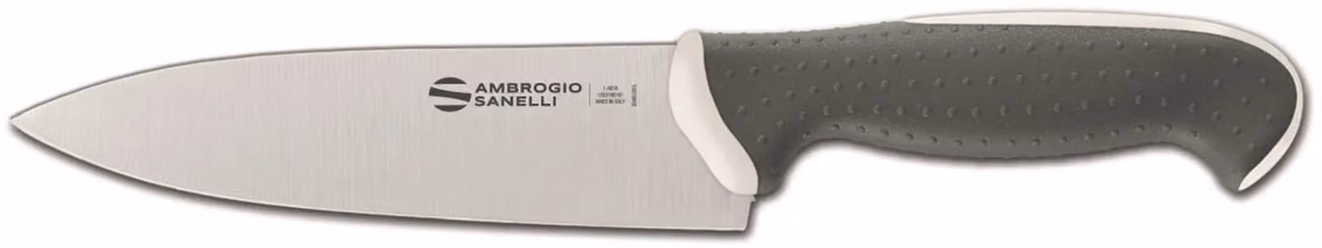 Coltello cucina, lama cm 16, colore bianco, linea Tecna