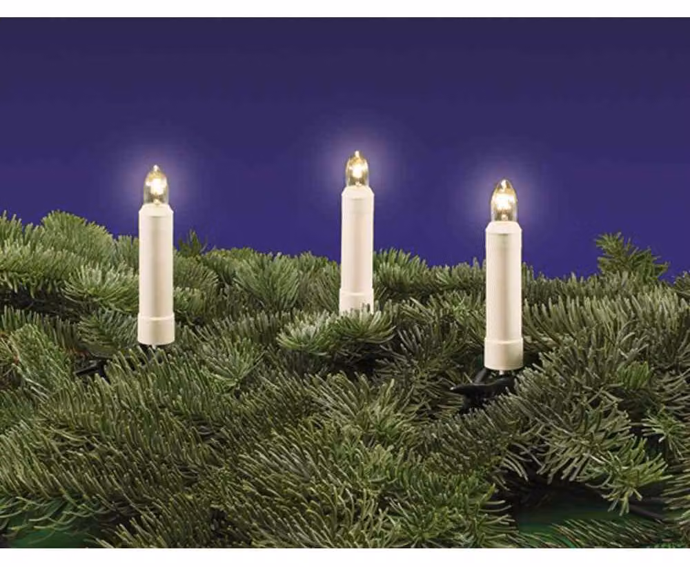 ROTPFEIL Candela a luce LED 30 lampade da esterno, trasparente