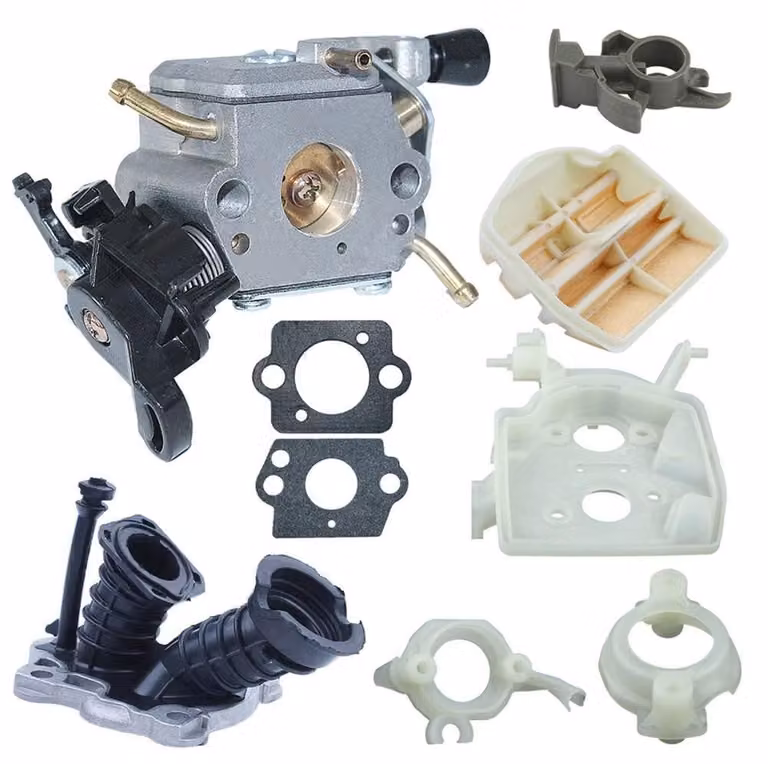 Kit di riparazione per carburatore e collettore di aspirazione - Adatto per Husqvarna 445/450