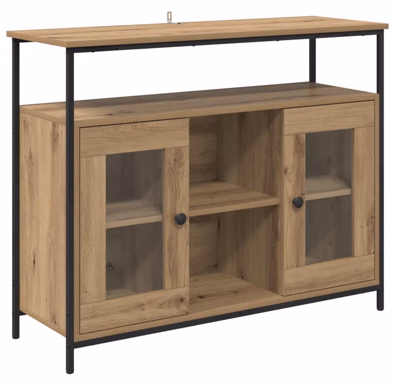 Credenza Rovere artigianale 100 x 35 x 80 cm Legno multistrato