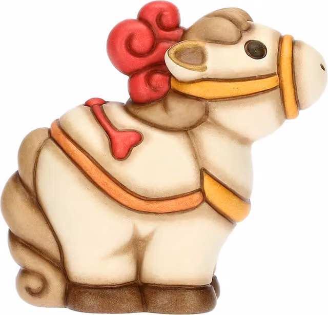 Statuetta Cavallo Priscilla Eolia Thun in ceramica multicolore, versione piccola