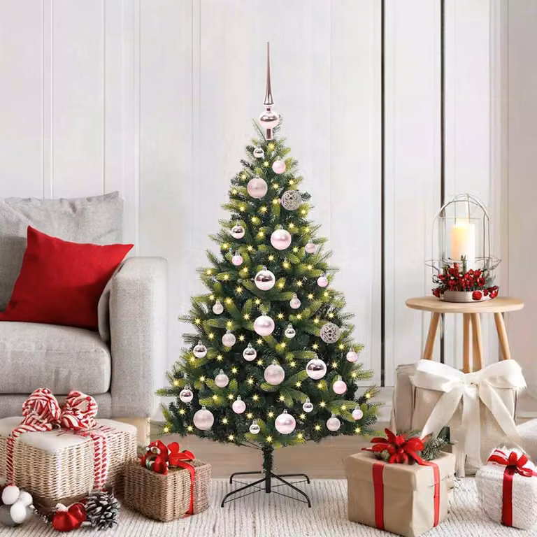 Maison Exclusive - Albero di Natale artificiale fiammato 150 LED verde 120 cm