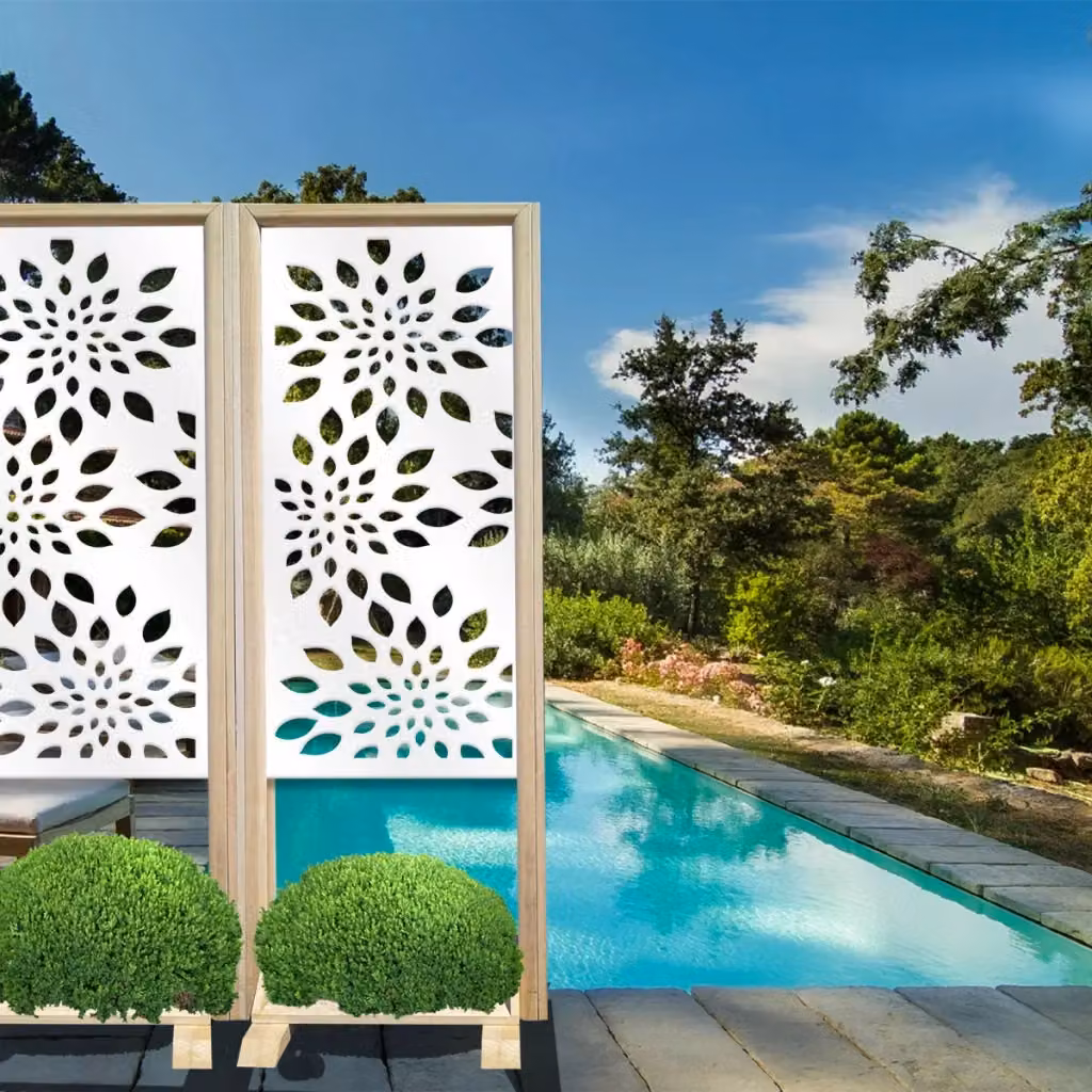 Separè paravento modulabile FIREWORKS Signorbit in legno e PVC bianco L: 70 cm, H: 190 cm – 2