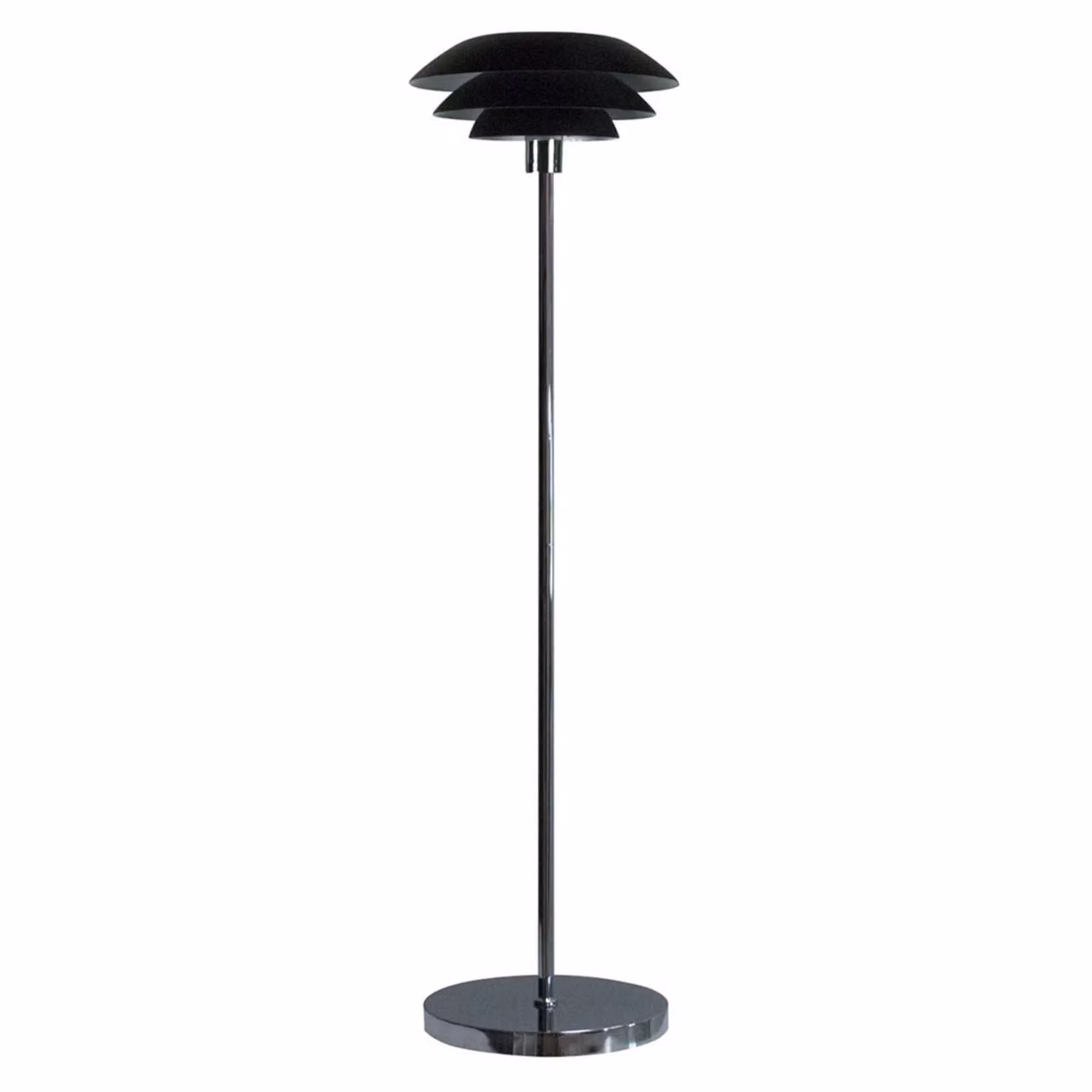 Dyberg Larsen Lampada da terra DL31, Nero, Soggiorno / Sala da pranzo, Metallo, Scandinavo, Lampada da terra