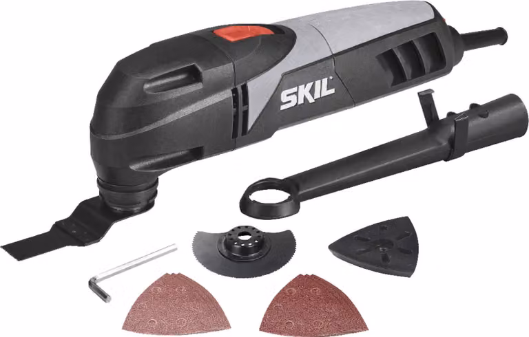 SKIL Multitool 250 W con lame, carta vetrata e adattatore per la polvere 1475 AA