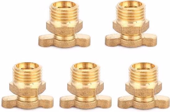 Accessori per compressori d'aria - Valvola di scarico dell'acqua - Ottone G1/4 - Confezione da 5 pezzi - Alta qualità e lunga durata - Facile installazione