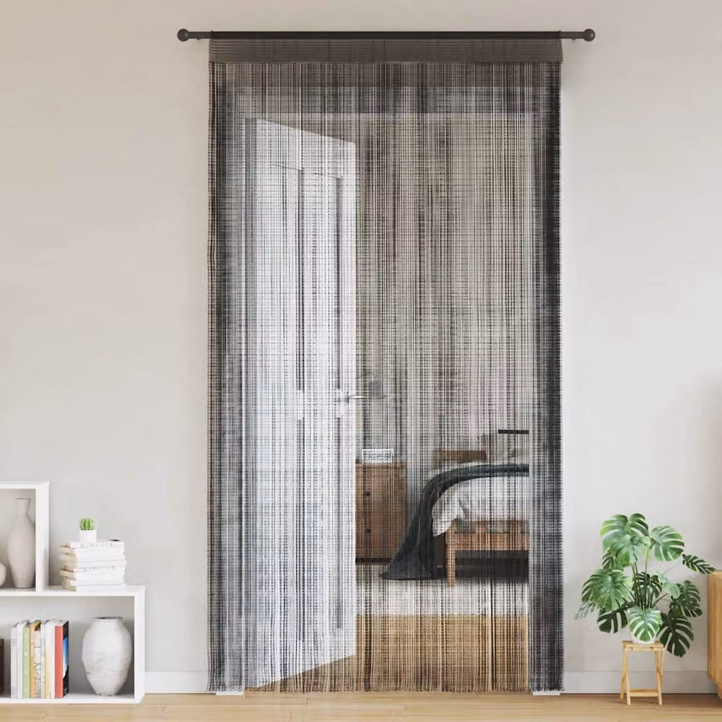 vidaXL 2 Pz Tende a Fili 100x250 cm Nere
