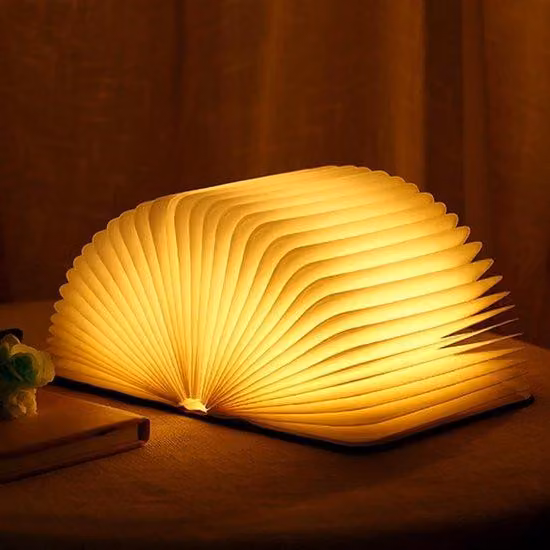 Lampada LED USB pieghevole, luce notturna bianco caldo per la cameretta dei bambini - Regalo per la fidanzata - Accessorio per la casa