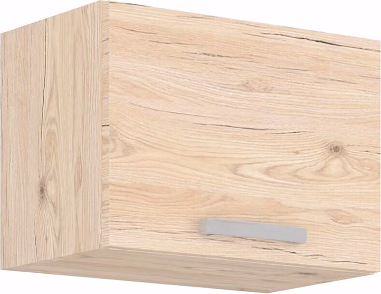 Armadietto per cappa aspirante BERIT - larghezza 50 cm, rovere bordeaux