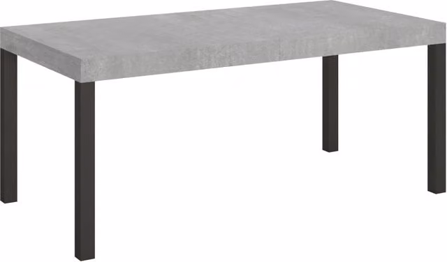 Tavolo Allungabile 200-304x90x77 cm Everyday Cemento Gambe Antracite