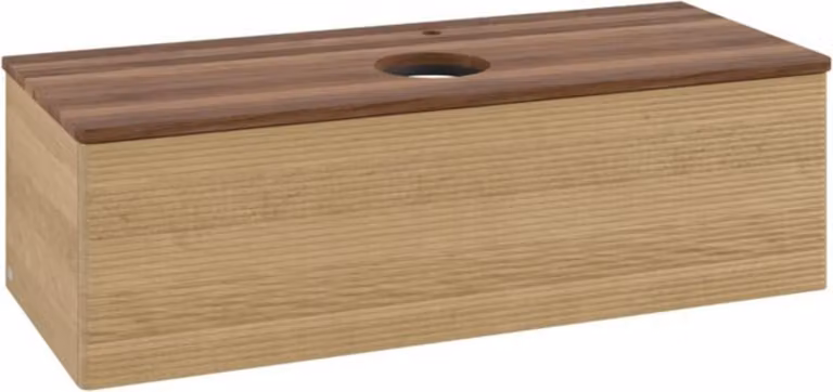 V&B Mobiletto con struttura frontale, con illuminazione Antao 120x36x50cm, HL, WBP w. wal, hon. Oa