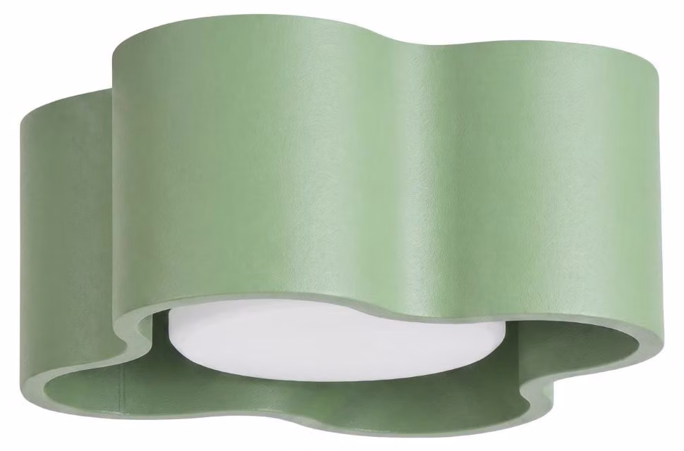 Plafoniera OVIO 1 verde salvia Gx53 1xGx53 10W alluminio 6x12x12cm Sollux Lighting