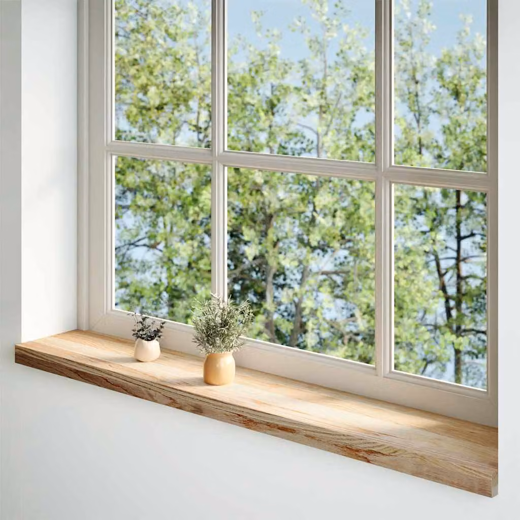 vidaXL Davanzali 2 pz Non Trattati 160x20x2cm Legno Massello di Rovere
