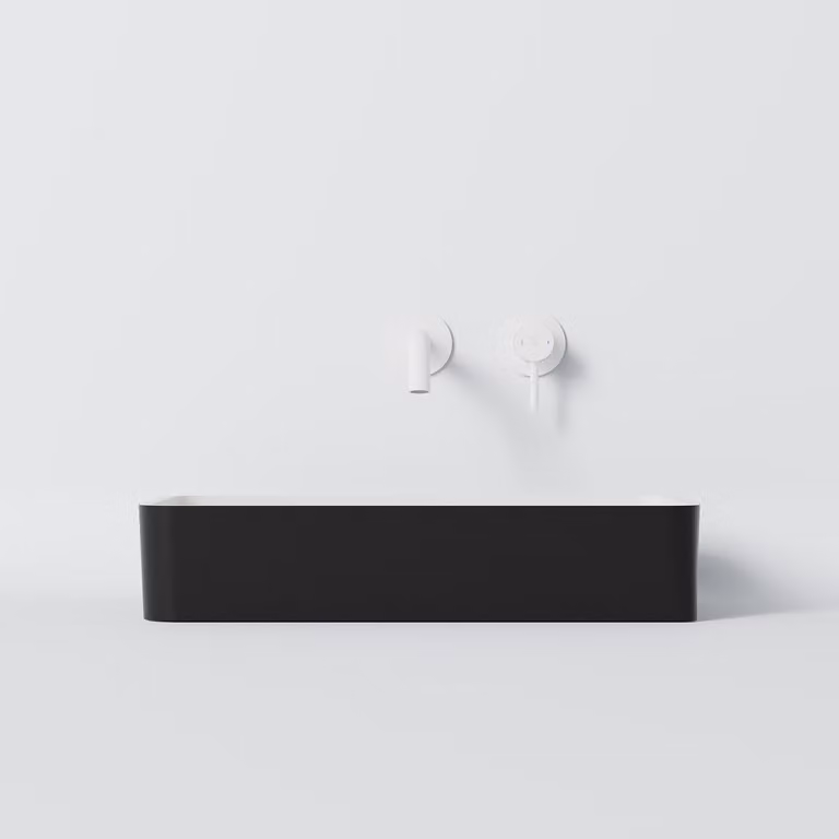 Steinberg Série 440 lavabo à poser, anguleux, sans trop-plein, 590x395x120mm, SOLIDSurface, 4407140SW, 4407140SW