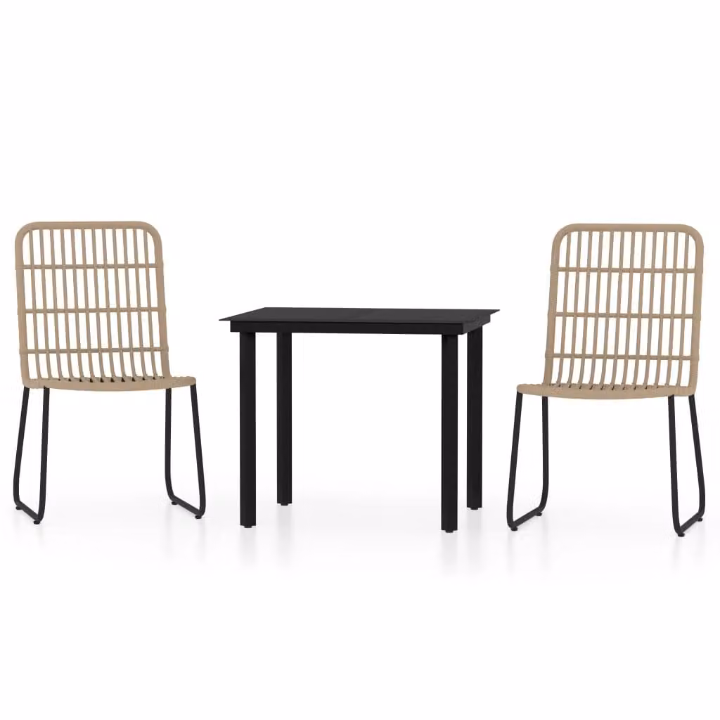 Set Mobili da Pranzo da Giardino 3 pz Rovere