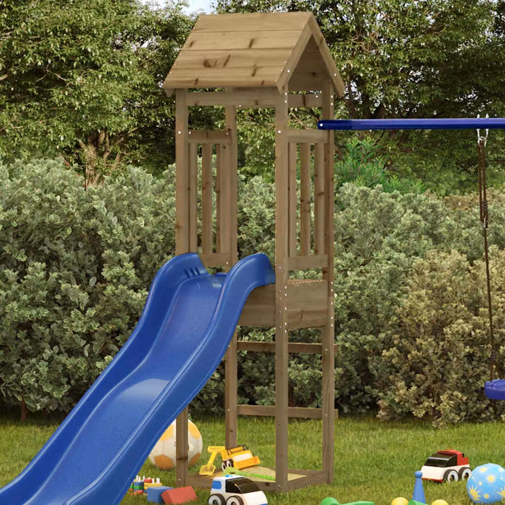 vidaXL Torre da Gioco 52,5x46,5x206,5 cm in Legno di Pino Impregnato