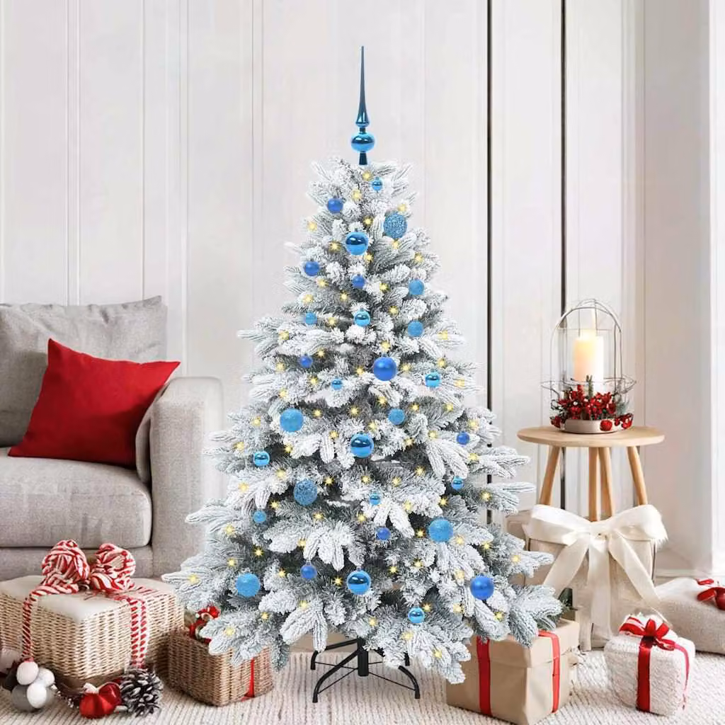 Maison Exclusive - Albero di Natale artificiale con 150 luci LED bianche, altezza 150 cm, realizzato in PE e PVC