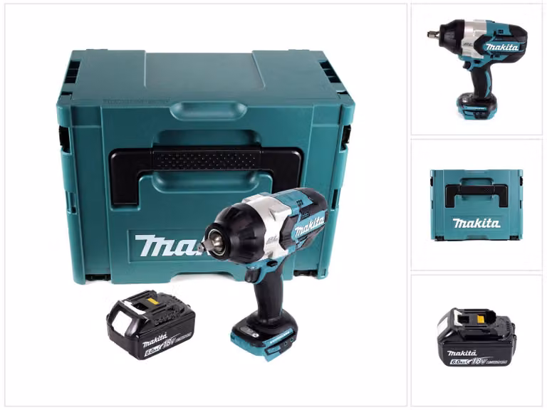 Avvitatore a impulsi a batteria Makita DTW 1002 G1J 18 V 1000 Nm 1/2" brushless + 1x batteria ricaricabile 6,0 Ah + Makpac - senza caricabatterie