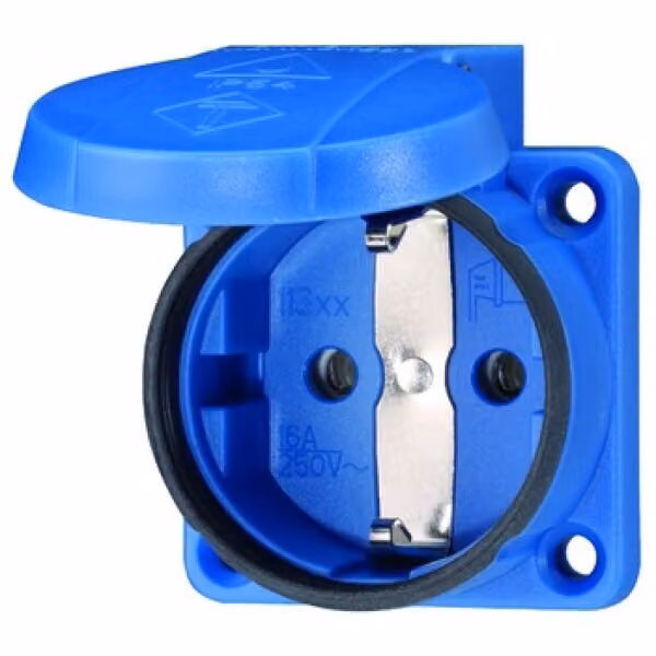 MENNEKES Elektrotechnik GmbH & Co. KG Anbaudose Schuko 16A 2polig+E 230V IP54 blau (11331)