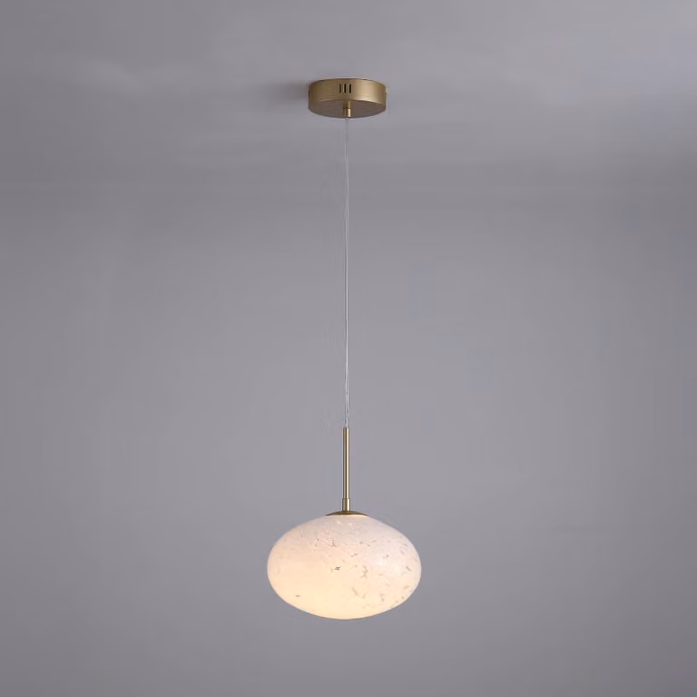 Searchlight Lampada a sospensione in vetro Confetti, dimmerabile, Ottone / Oro, Soggiorno / Sala da pranzo, Vetro, Moderno, Lampada a sospensione