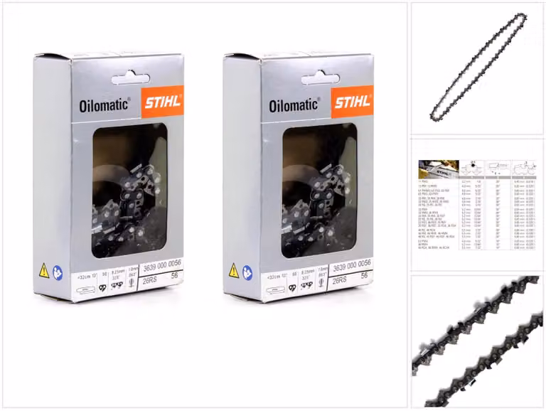 Catena per motosega STIHL Oilomatic 2 pezzi 325" 1,6 mm 32 cm Rapid Super ( 3639 000 0056 )