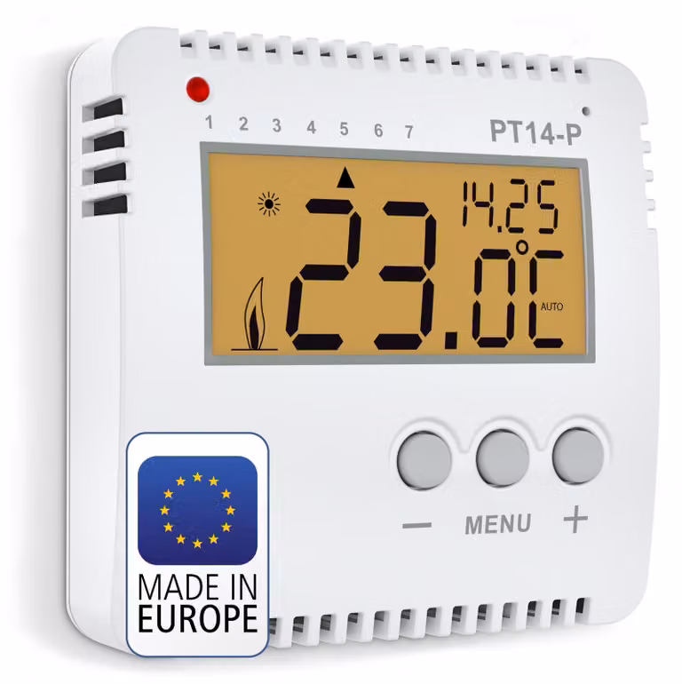 Termostato ambiente digitale da 230 V, termostato da parete programmabile con ampio display LCD