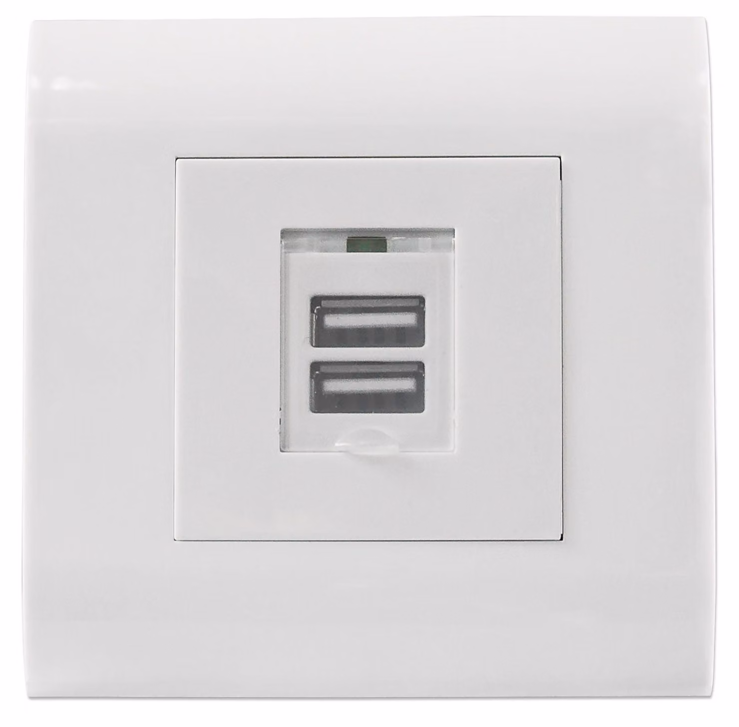 Intellinet 772211 Intellinet Unterputzdose 2x USB A-Ladeports 5V/2, 1A Abdeck.