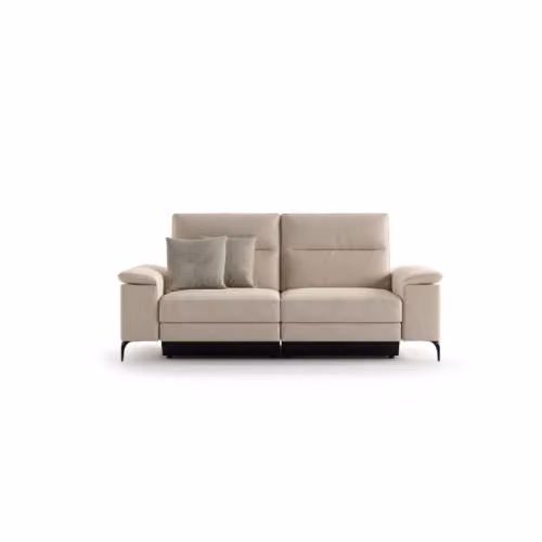 Divano First con doppio movimento relax elettrico Cubo Rosso
