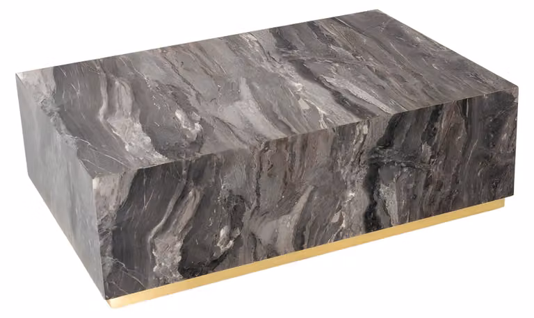 Moderner grauer Couchtisch aus Holz