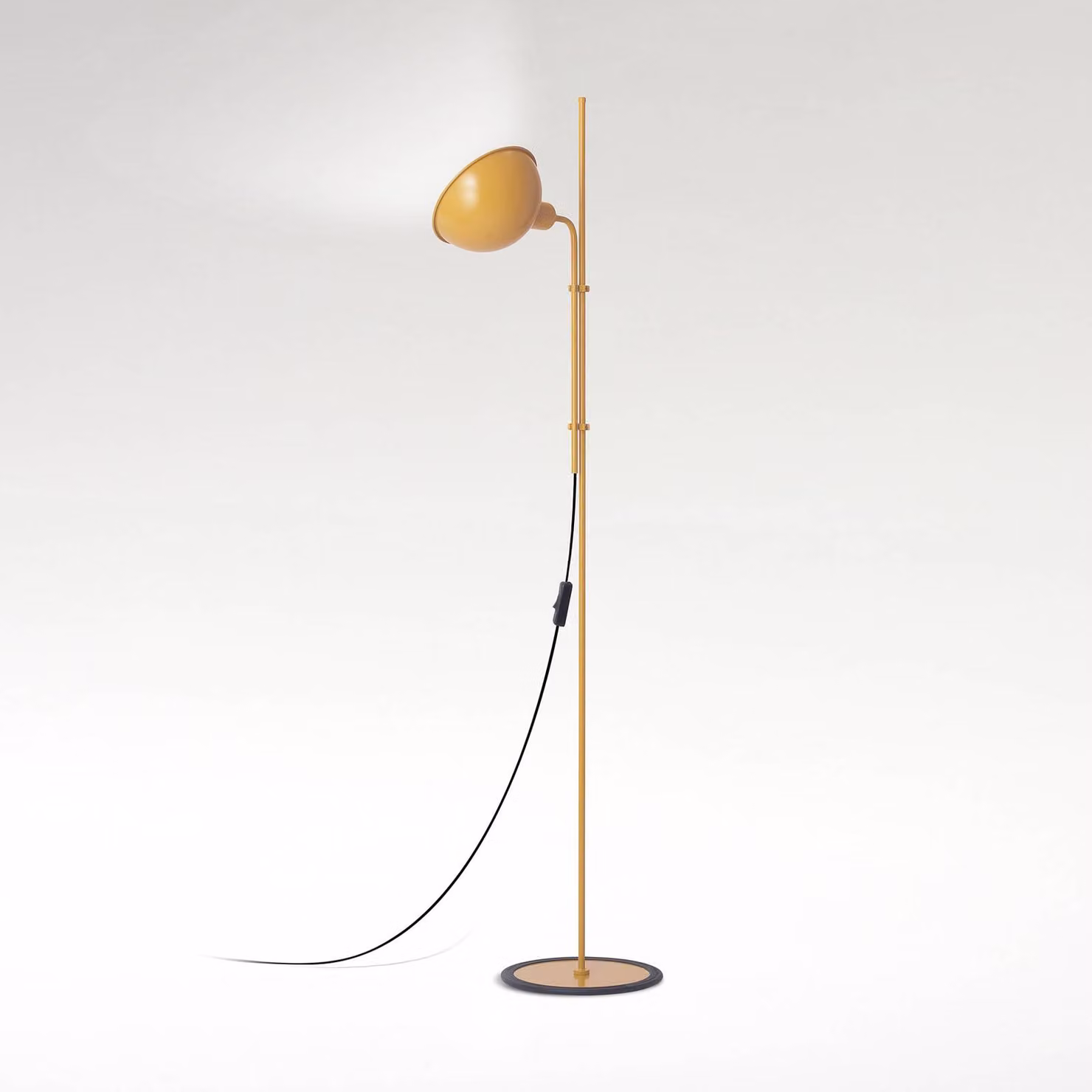 MARSET Lampada da terra di design Funiculí, Giallo / Arancione, Soggiorno / Sala da pranzo, Metallo, Design, Lampada da terra