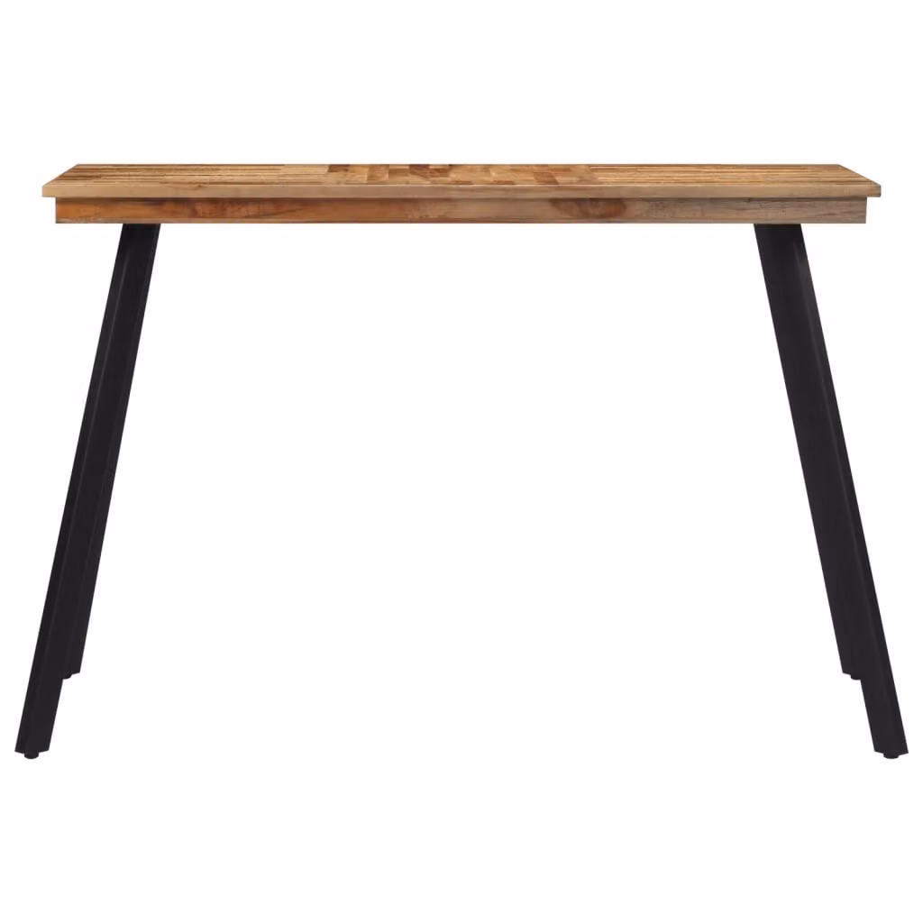 vidaXL Tavolo da pranzo 120x62x76 cm in legno massiccio teak