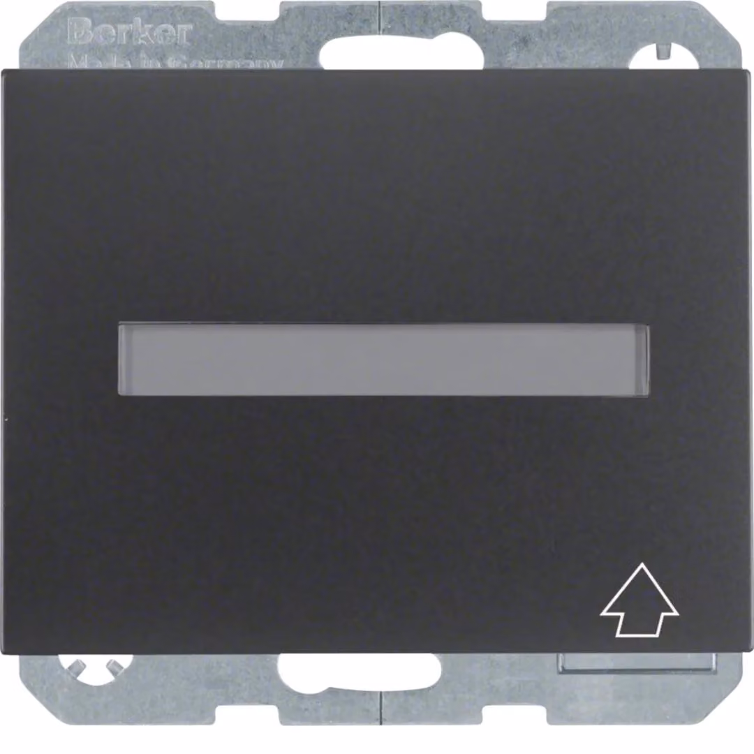 Berker 47527206 Presa SCHUKO con coperchio ribaltabile e campo di etichettatura, antracite, opaca Berker K.