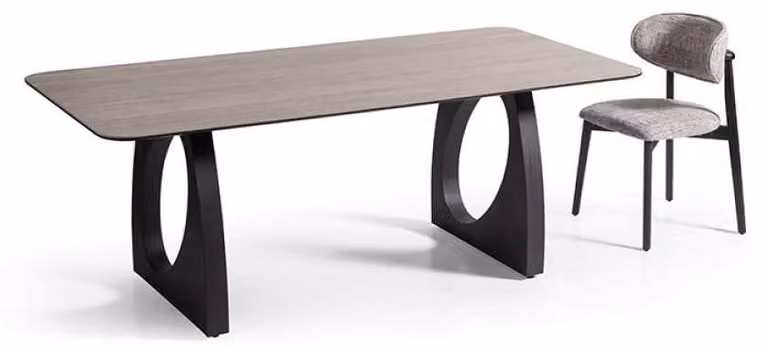 Moderner Grauer Esstisch Stilvolle Küchentische Designer Platte