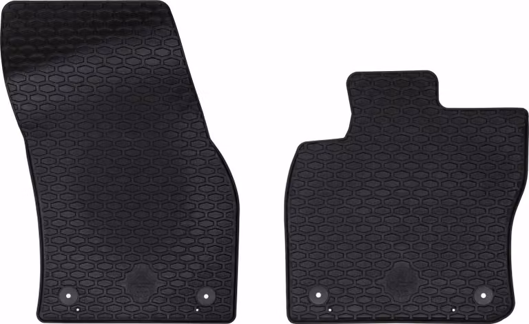 Tappetino per Auto 2 pcs Nero adatto per VW CADDY 2020- Gomma