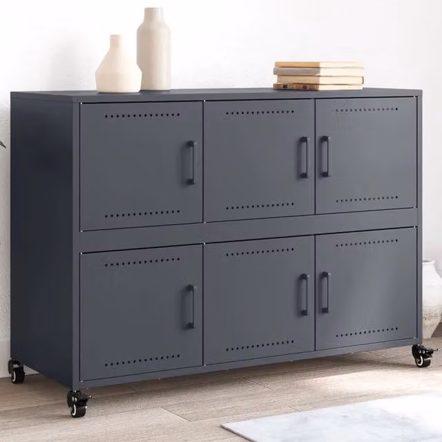 Credenza Antracite 100,5x39x72 cm in Acciaio 846742