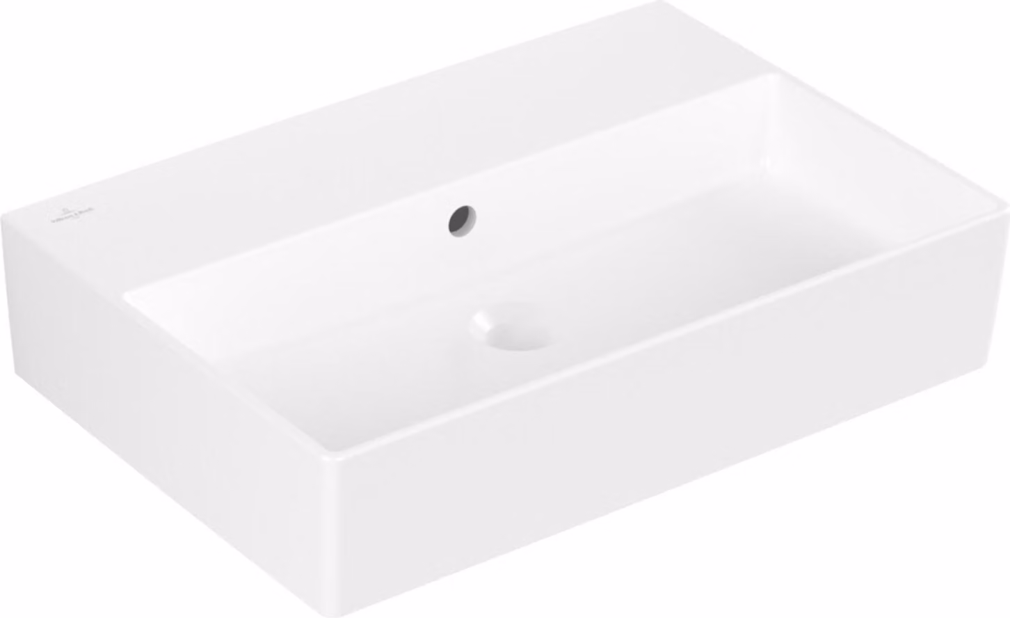 V&B lavabo Memento 2.0 60x42cm, chiuso, con troppopieno, st. wh. C-plus