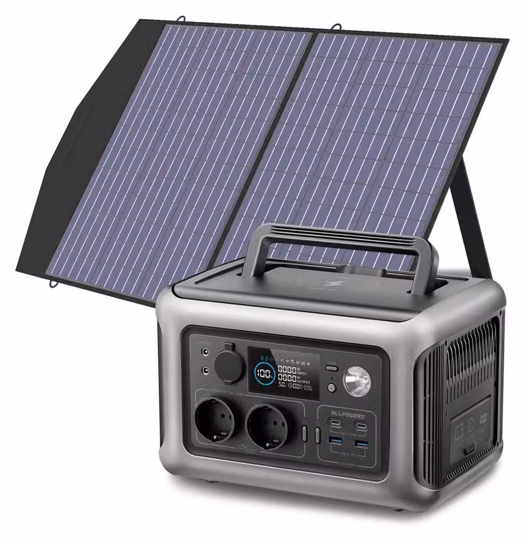 Capacità di 299 Wh, uscita CA da 600 W, ricarica wireless, R600 da 100 W, UE