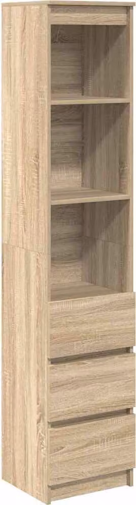 Credenza Rovere Sonoma 37,5x35x180 cm in Legno Multistrato